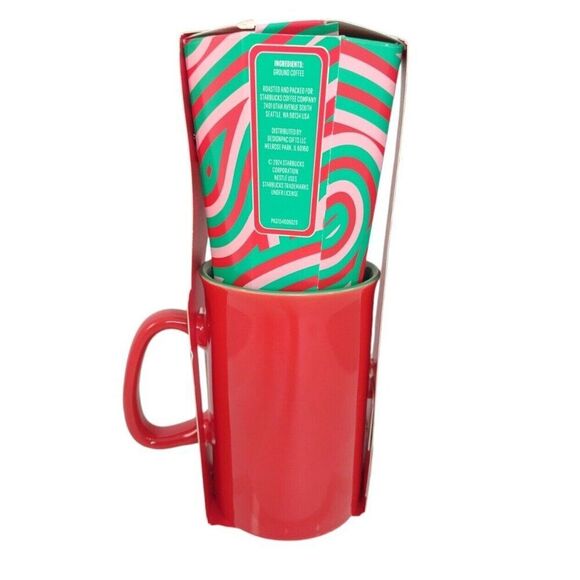 Starbucks Holiday Blend Coffee and Red Mug 16oz Gift Set LIMITED EDITION NEW - Picture 3 of 10